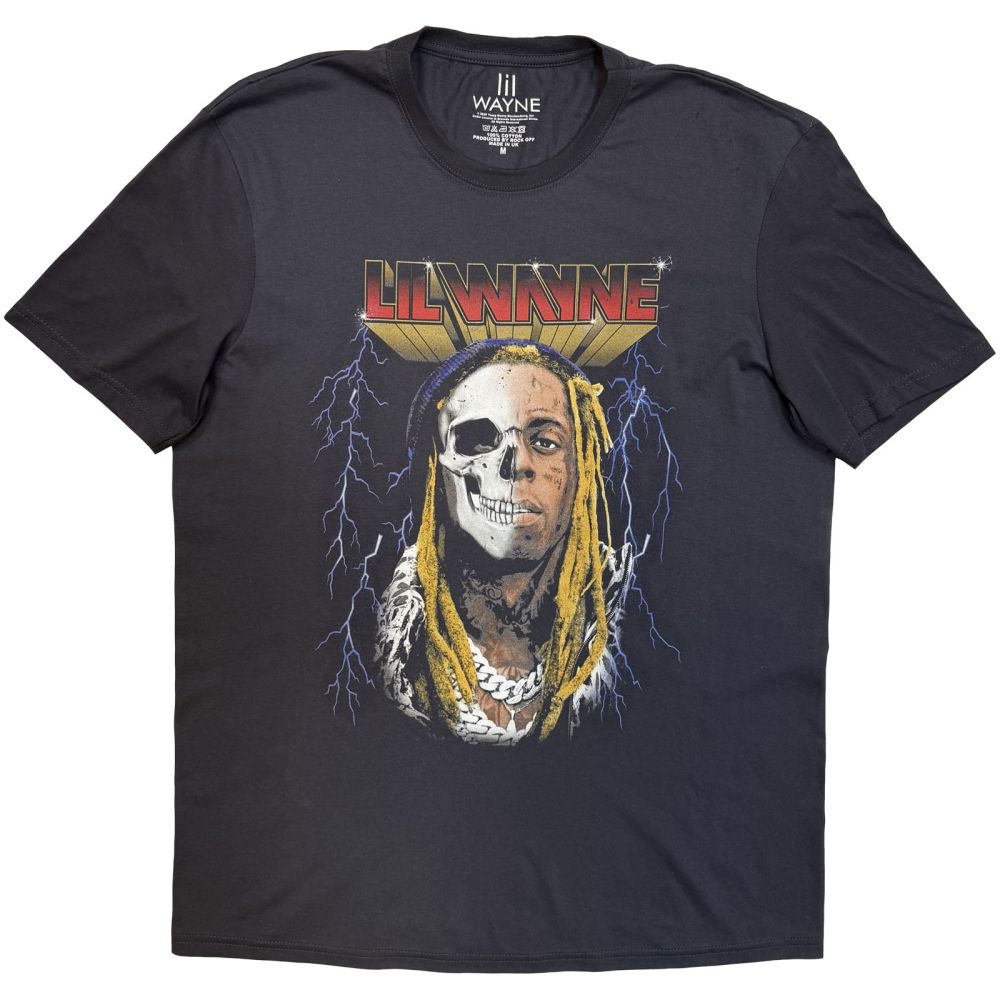 Lil Wayne - Lightning Art Herren TShirt - Grau